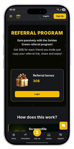 Golden Crown Casino VIP Program